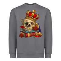 Storm Skull With Crown Heavyweight Sweatshirt - RanaPortraitStore