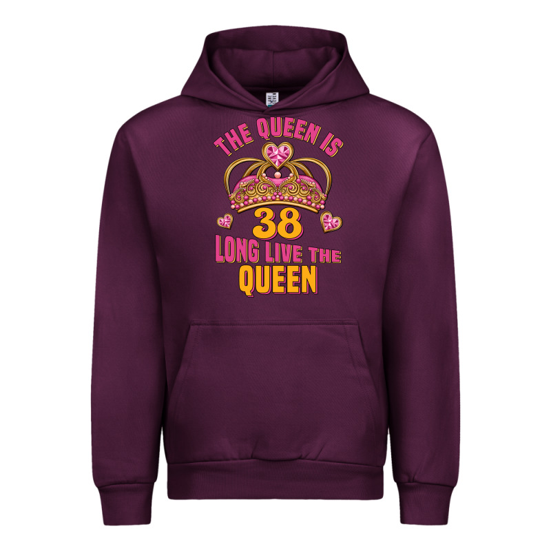 The Queen Is 38 Long Live The Queen Urban Hoodie by Jasminsmagicworld | Teevron