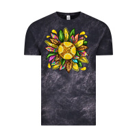 Cloud Black lemon sunflower Vintage Tee - texasbilliewilder