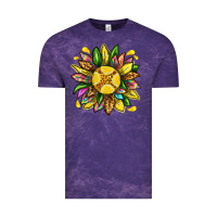 Cloud Purple lemon sunflower Vintage Tee - texasbilliewilder