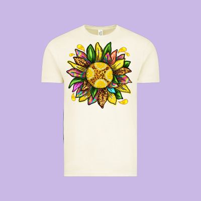 Lemon Sunflower Vintage Tee Designed By Texasbilliewilder