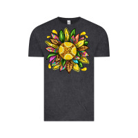 Vintage Black lemon sunflower Vintage Tee - texasbilliewilder