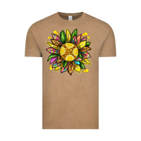 Vintage Coffee lemon sunflower Vintage Tee - texasbilliewilder