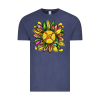 Vintage Denim lemon sunflower Vintage Tee - texasbilliewilder