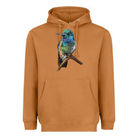 Meerkat Ruby Throcuted Hummingbird Heavyweight Hoodie - LillyAllenDesigns