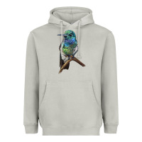 Moon Dust Ruby Throcuted Hummingbird Heavyweight Hoodie - LillyAllenDesigns