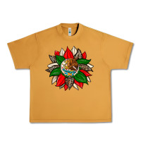 Peanut Butter mexican flag sunflower Urban Heavy Tee - Zillion Design Studio