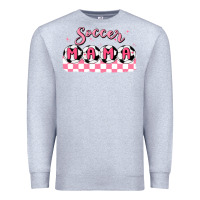 Heather Grey soccer mama Premium Sweatshirt - MaliasSmallBusiness