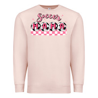 Pale Pink soccer mama Premium Sweatshirt - MaliasSmallBusiness