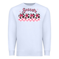 White soccer mama Premium Sweatshirt - MaliasSmallBusiness