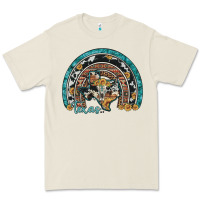 Bone texas map sunflower leopard cowhide aztec turquoise gemstone rainbow Premium Tee - Artiststas