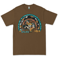 Cacao texas map sunflower leopard cowhide aztec turquoise gemstone rainbow Premium Tee - Artiststas