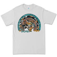 Dove Grey texas map sunflower leopard cowhide aztec turquoise gemstone rainbow Premium Tee - Artiststas