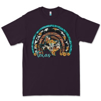Plum texas map sunflower leopard cowhide aztec turquoise gemstone rainbow Premium Tee - Artiststas