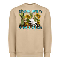 Mushroom grow wild sun child tbw Heavyweight Sweatshirt - texasbilliewilder