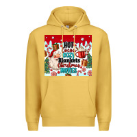 Antique Gold hot cocoa cozy blankets christmas movies tumbler Premium Hoodie - MaliasSmallBusiness