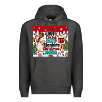 Charcoal Heather hot cocoa cozy blankets christmas movies tumbler Premium Hoodie - MaliasSmallBusiness