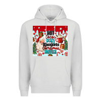 Dove Grey hot cocoa cozy blankets christmas movies tumbler Premium Hoodie - MaliasSmallBusiness