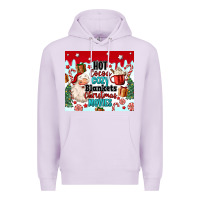 Lilac hot cocoa cozy blankets christmas movies tumbler Premium Hoodie - MaliasSmallBusiness
