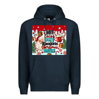 Navy hot cocoa cozy blankets christmas movies tumbler Premium Hoodie - MaliasSmallBusiness