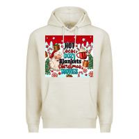 Oatmeal Heather hot cocoa cozy blankets christmas movies tumbler Premium Hoodie - MaliasSmallBusiness