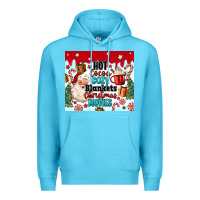 Ocean Blue hot cocoa cozy blankets christmas movies tumbler Premium Hoodie - MaliasSmallBusiness