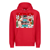 Red hot cocoa cozy blankets christmas movies tumbler Premium Hoodie - MaliasSmallBusiness