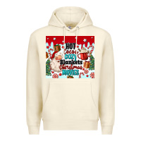 Sandshell hot cocoa cozy blankets christmas movies tumbler Premium Hoodie - MaliasSmallBusiness
