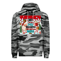 Slate Camo hot cocoa cozy blankets christmas movies tumbler Premium Hoodie - MaliasSmallBusiness
