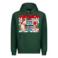 Sports Green hot cocoa cozy blankets christmas movies tumbler Premium Hoodie - MaliasSmallBusiness
