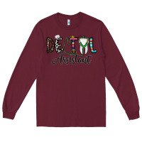 Burgundy dentalassistant Long Sleeve Tee - CowhideDigitalArt