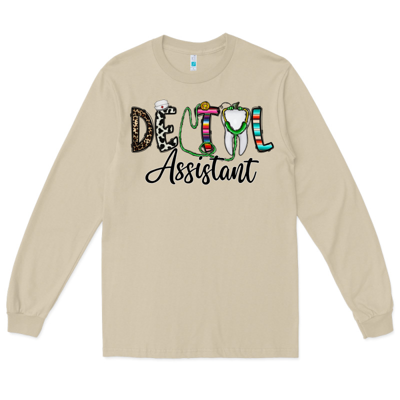 Dentalassistant Long Sleeve Tee by CowhideDigitalArt | Teevron