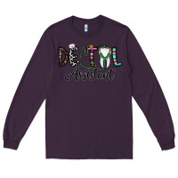 Plum dentalassistant Long Sleeve Tee - CowhideDigitalArt