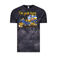 Cloud Black i'm just here for the snacks #volleyball brother Vintage Tee - Zillion Design Studio