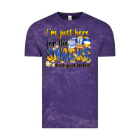 Cloud Purple i'm just here for the snacks #volleyball brother Vintage Tee - Zillion Design Studio