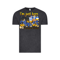 Vintage Black i'm just here for the snacks #volleyball brother Vintage Tee - Zillion Design Studio