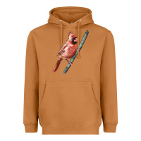 Meerkat Northern Cardinal Bird Heavyweight Hoodie - LillyAllenDesigns