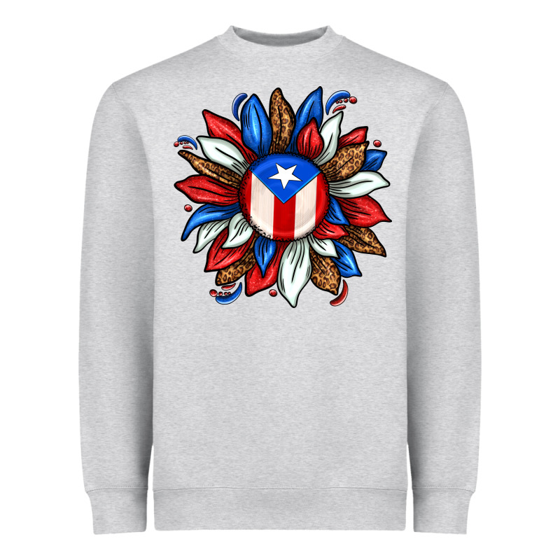 Puerto Rico Sunflower Heavyweight Sweatshirt by texasbilliewilder | Teevron