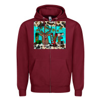 Burgundy christmas love Zipper Hoodie - JahusDesignShop