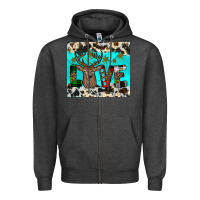Charcoal Heather christmas love Zipper Hoodie - JahusDesignShop