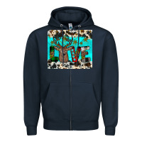 Navy christmas love Zipper Hoodie - JahusDesignShop