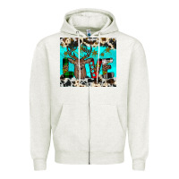 Oatmeal Heather christmas love Zipper Hoodie - JahusDesignShop