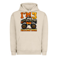 I'm Three This Is How I Roll Monster Truck Birthday Urban Hoodie | Teevron