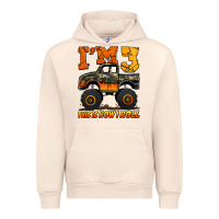 Sandshell i'm three this is how i roll monster truck birthday Urban Hoodie - Jasminsmagicworld