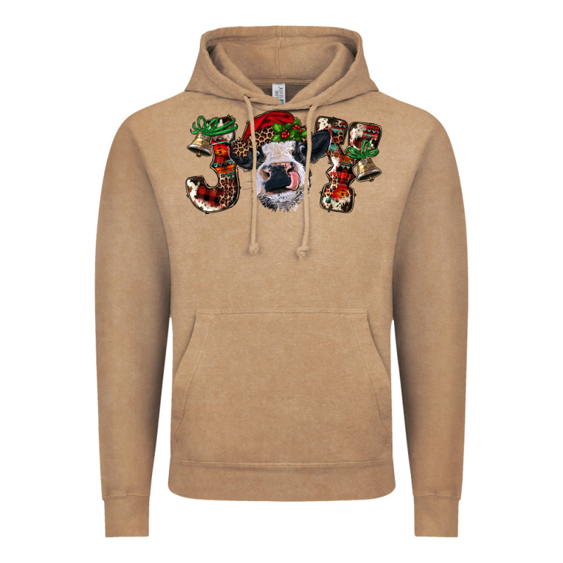 Christmas Joy Heifer Cow Vintage Hoodie by RanaPortraitStore | Teevron