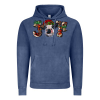 Vintage Denim Christmas Joy Heifer Cow Vintage Hoodie - RanaPortraitStore