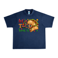 Navy Let's Taco 'Bout It Urban Heavy Tee - texasbilliewilder