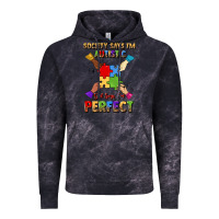 Cloud Black society says i'm autistic god says i'm perfect Vintage Hoodie - JahusDesignShop