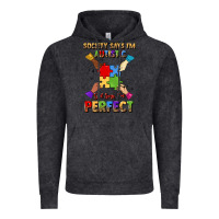 Vintage Black society says i'm autistic god says i'm perfect Vintage Hoodie - JahusDesignShop