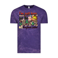 Cloud Purple i'm just here for the snacks #softball sister Vintage Tee - Zillion Design Studio